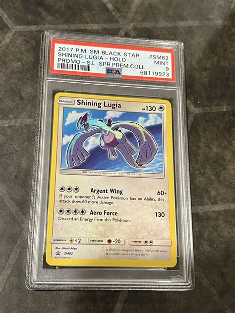 Psa Pokemon Shining Lugia Holo Sm Black Star Promo Shining