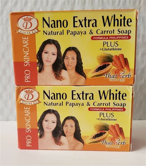 Nano Extra White Soap With Papaya And Carrot G Box Other Skin Care