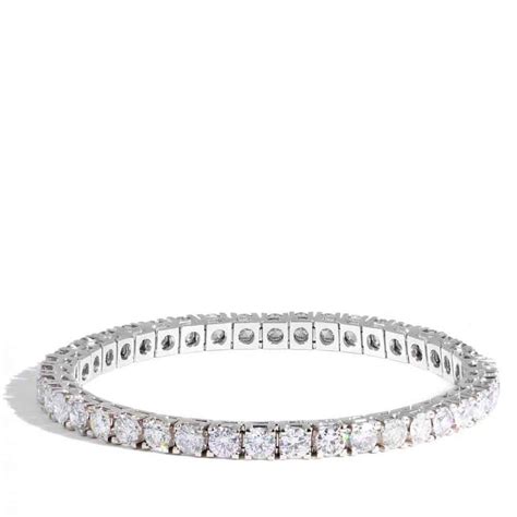 8 Carat Diamond Tennis Bracelet Set In White Gold