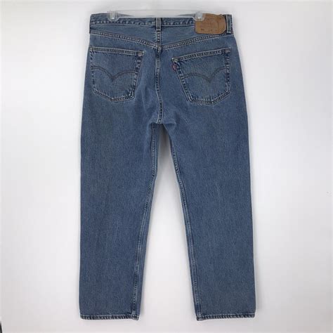 Levis 501 Jeans Men 38 X 30 Straight Button Fly Blue  Gem