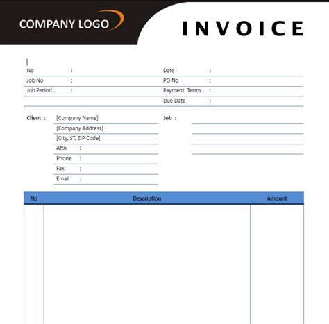 Bill Formats In Word