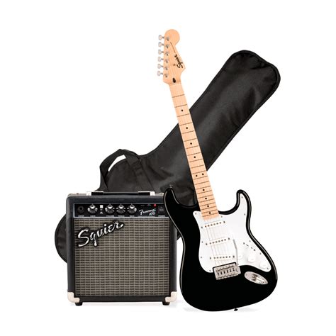 Ripley Pack Guitarra El Ctrica Stratocaster Sonic Black Squier