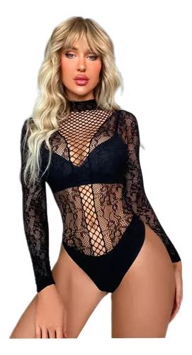 Body Arrastão Sexy Lingerie Meia De Corpo Blusa Sensual Luxo MercadoLivre