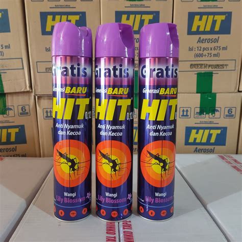 Jual Hit Aerosol Obat Anti Nyamuk Spray Ml Ml Aroma Lily Blossom