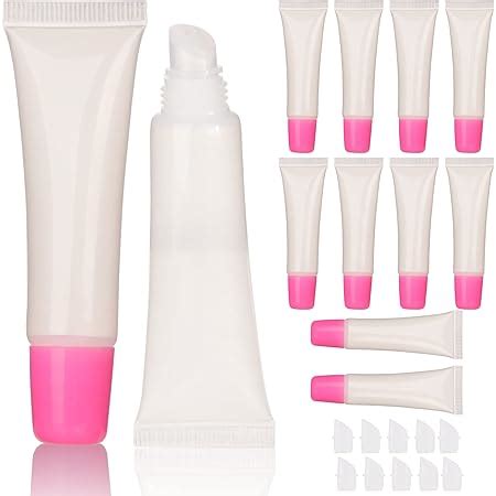 Amazon Cosidea Pcs Ml Oz Rose Pink Lip Gloss Squeeze Tubes