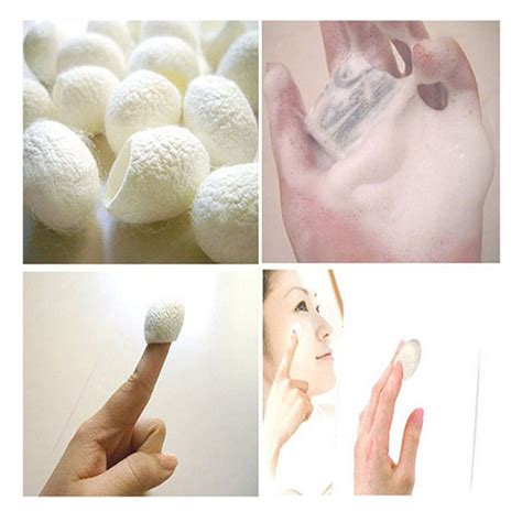 100 Pcs Silkworm Balls Purifying Whitening Exfoliating Scrub Blackhead