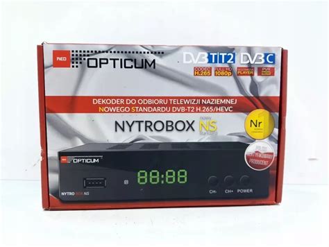 DEKODER OPTICUM NYTROBOX NS DVB T2 GWARANCJA 13028237032 Oficjalne