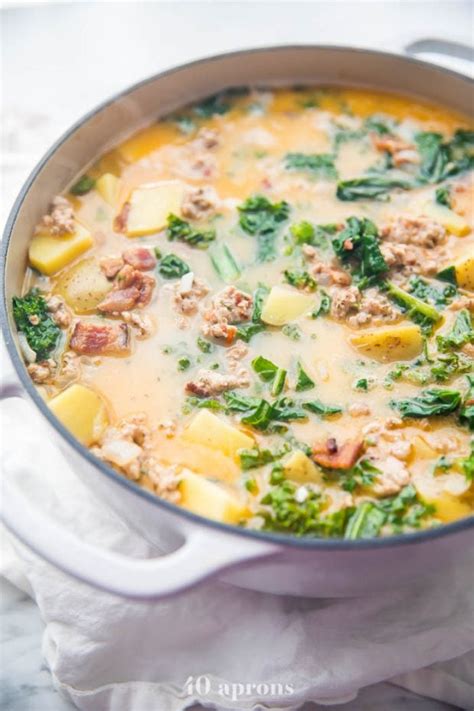 Healthy Zuppa Toscana Whole Paleo Dairy Free Aprons