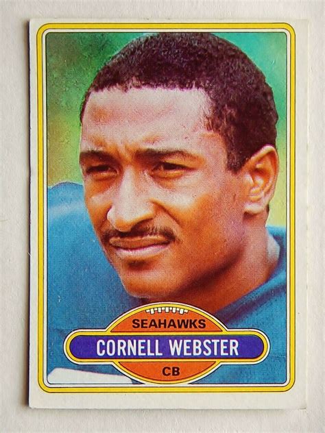 Cornell Webster 118 Topps 1980 Football Card Seattle Seahawks VG EBay