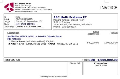 15 Contoh Invoice Pembayaran Jenis Dan Cara Buatnya