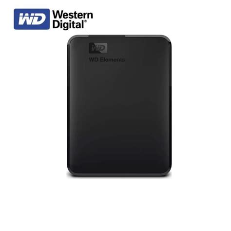 Western Digital 2 ТБ Внешний жесткий диск (WDBUZG0020BBK-WESN), черный ...