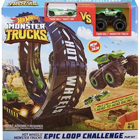 Hot Wheels Monster Trucks Epic Loop Challenge Play Set ของแท พรอมสง Shopee Thailand