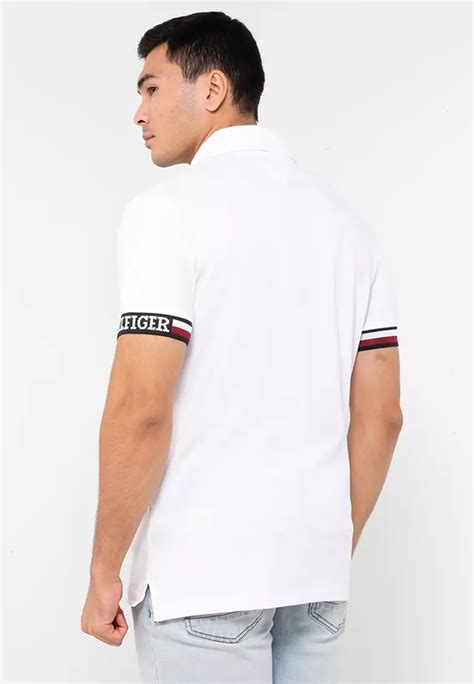 Tommy Hilfiger Monotype Flag Cuff Slim Fit Polo Shirt 2024 Buy Tommy