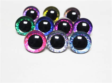 Masckaszem New Design 9mm To 35mm Craft Eyes 3d Glitter Toy Safety Eyes