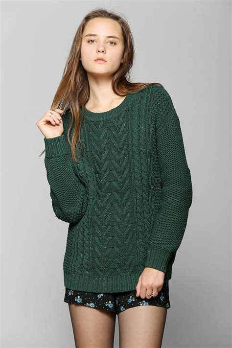 Bdg Fall For Cable Knit Sweater Work From Home Outfit Women Clothes