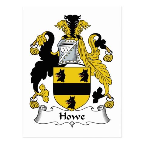 Howe Family Crest Postcard | Zazzle