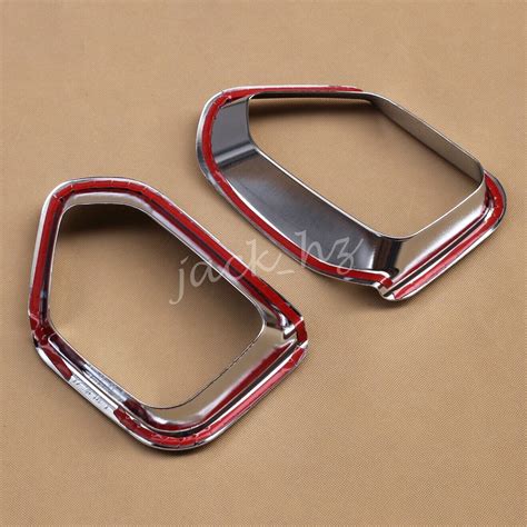 Chrome Rear Bumper Reflector Fog Light Cover For Subaru Crosstrek Xv