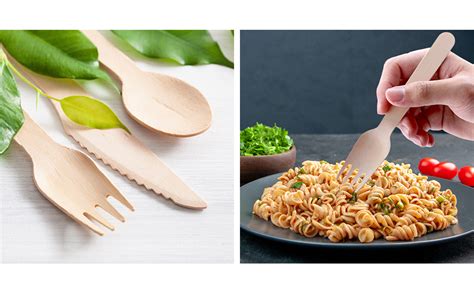 Buy Eco Soul Mm Pack Disposable Spoons Birchwood Wooden