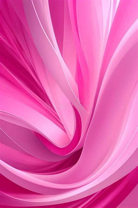 Pink Waves Abstract Background Vertical Composition Stock Illustration