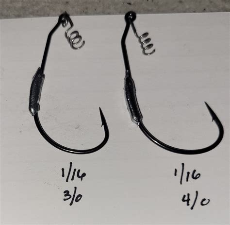 Pack Weighted Swimbait Hooks With Coil Bait Keeper Ebay