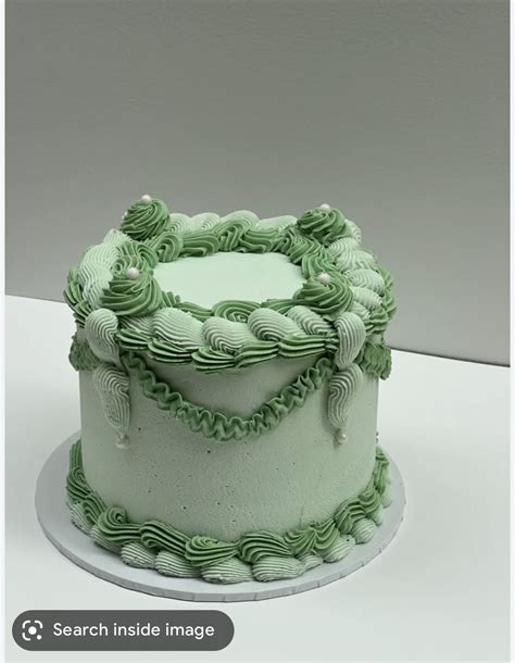 Green Birthday Cakes Pretty Birthday Cakes Green Cake Vintage Cake