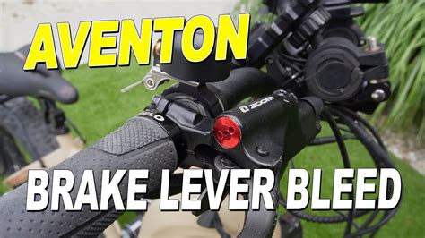 Aventon Aventure Brake Lever Bleed Scott Hardesty E Bike Reviews