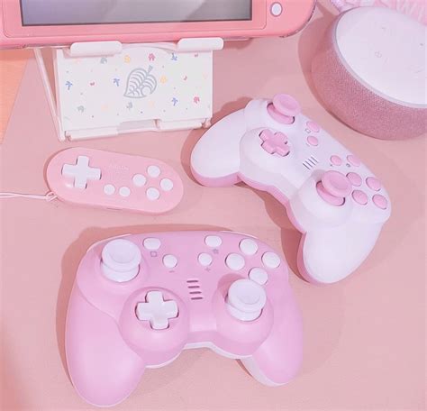 Midori on Instagram: “My new set of pink controllers 🌸 #pink # ...