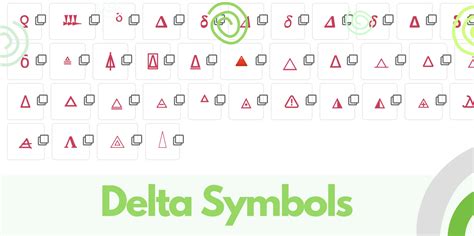 40+ Delta Symbol Copy & Paste - Δ δ ƍ ≜ 𐎄 𝜟 🔺𝚫 𝛥