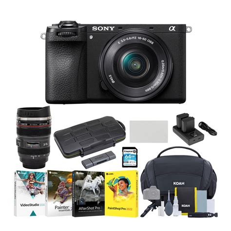 Sony Alpha Aps C Mirrorless Camera With Mm Lens With Mug