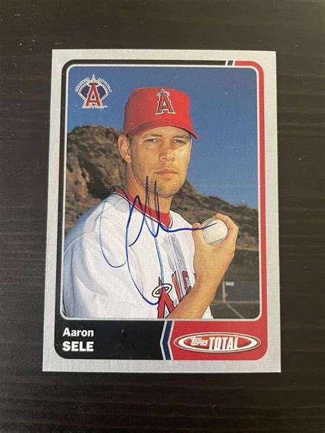 Topps Total Silver Aaron Sele Los Angeles Angels Signed Card