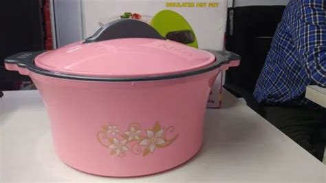 Pink Stainless Steel And Plastic Hot Pot Capacity 4000 Ml At Rs 355 Piece In Palghar
