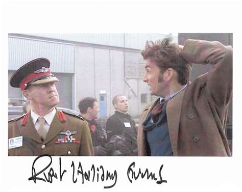 RUPERT HOLLIDAY EVANS "UNIT DOCTOR WHO" 10x8 Genuine Signed Autograph ...