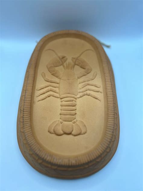 Vintage Terracotta Pottery Redware Ceramic Large Lobster Mold Etsy