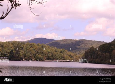 Julian Price Memorial Park Lake Off Of The Blue Ridge Parkway Nc Stock