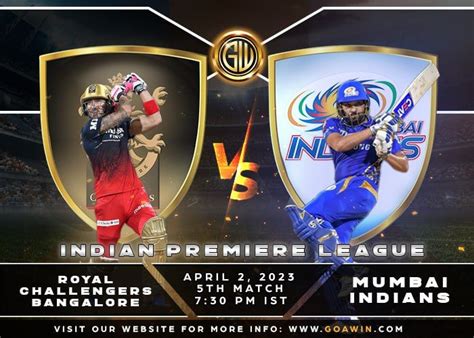 Ipl 2024 Royal Challengers Bangalore Vs Mumbai Indians