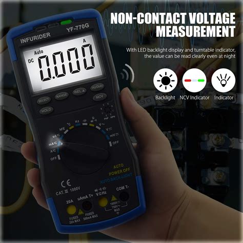 Buy Digital Multimeter INFURIDER YF 770G Auto Ranging Volt Ohm