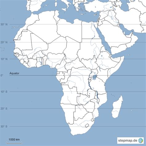 Stumme Karte Afrika Karte