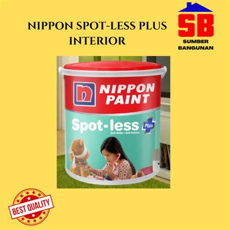 Jual Cat Tembok Interior Dalam Nippon Paint Spot Less Plus Anti Noda