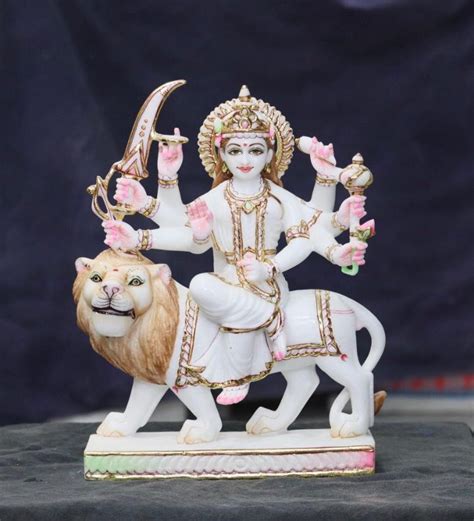 Best Marble Durga Mata Statue Sherawali Maa Marble Moorti Maker