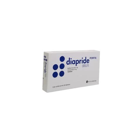 DIAPRIDE FORTE 850 4 MG 30 TABLETAS FarmacoLab