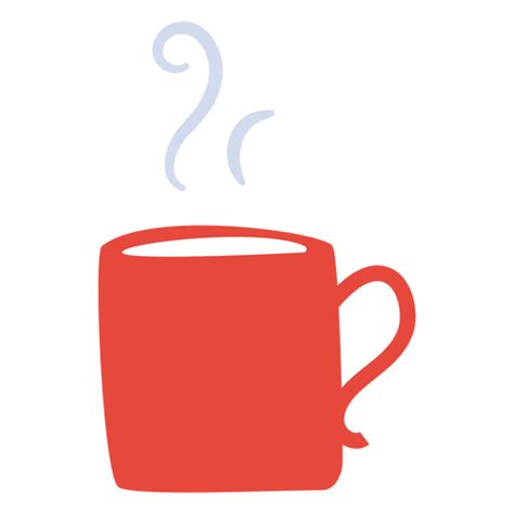 Hot Beverage Mug Flat PNG SVG Design For T Shirts