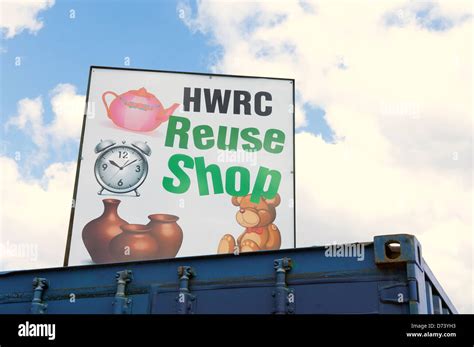 Reuse Shop On The Household Waste Recycling Centre Blackpool Stock