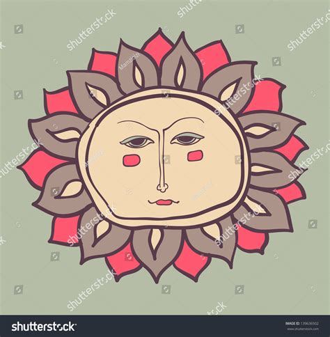 Sun Face Stock Vector Royalty Free 139636502 Shutterstock