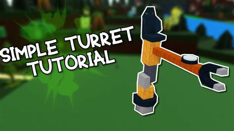 How To Build A Simple Turret Roblox Build A Boat For Treasure Youtube