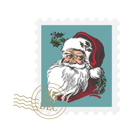 Santa Mail Stamp