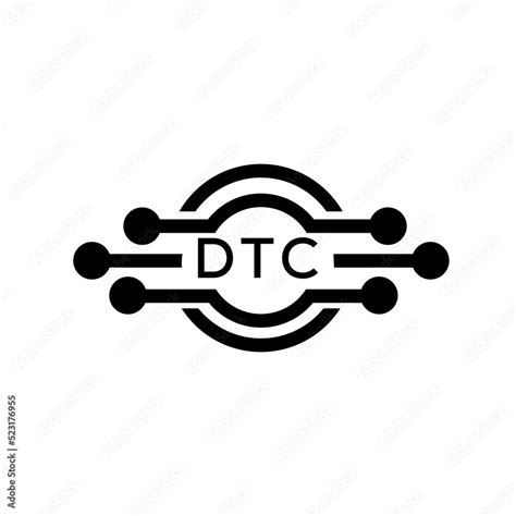 DTC letter logo. DTC best white background vector image. DTC Monogram ...