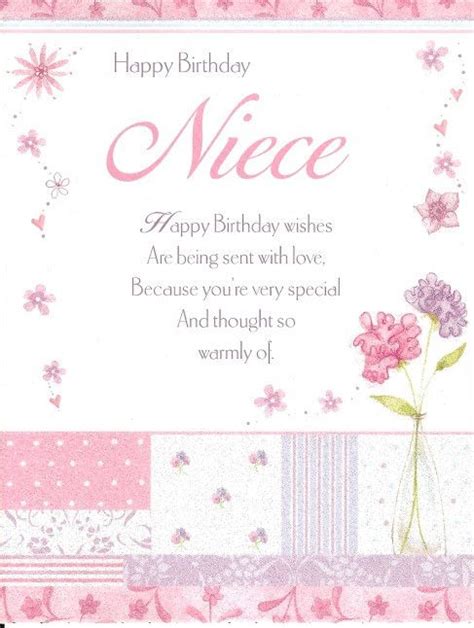 Niece Birthday Card For A Special Niece Happy Birthday To You With Birthday Card For Niece