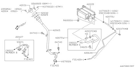 Subaru Tribeca Base E St Fuel Tank Pressure Sensor Fuel Vapor