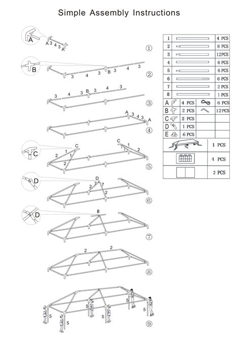 10x20 Canopy Tent Assembly Instructions AdinaPorter