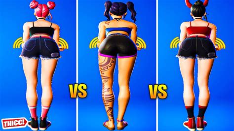 Fortnite Surf Witch Vs Scuba Crystal Skin Emote Battle Thicc 🍑😍 Top Tiktok Emotes And Best Dances